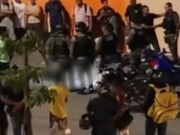 Homem suspeito de tentar assaltar ônibus foi espancado por passageiros