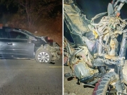 Duas pessoas morrem em colis&atilde;o frontal entre carro e moto na BR-316, no Sert&atilde;o