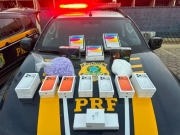 PRF apreende carga de eletr&ocirc;nicos sem nota fiscal na BR-116 em Salgueiro