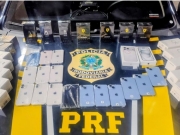 PRF apreende smartphones e perfumes sem nota fiscal em Garanhuns