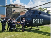 Paciente com cirrose grave é transportado de helicóptero para o Recife